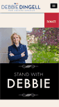 Mobile Screenshot of debbiedingellforcongress.com