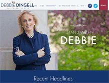 Tablet Screenshot of debbiedingellforcongress.com